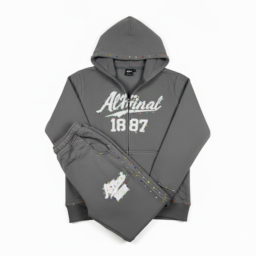 Lo Colore Hoodie & Pants Set (Gray)